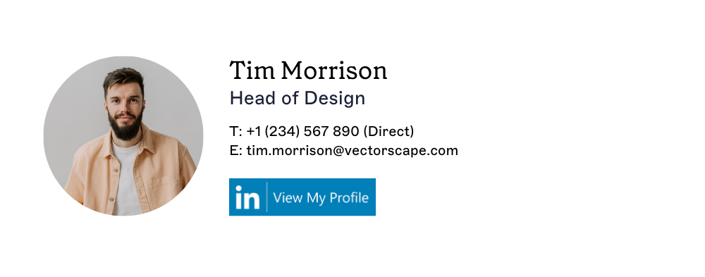 linkedin icon in email signature