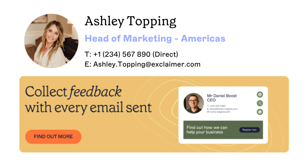 email banner promoting a product with a graphic and CTA button