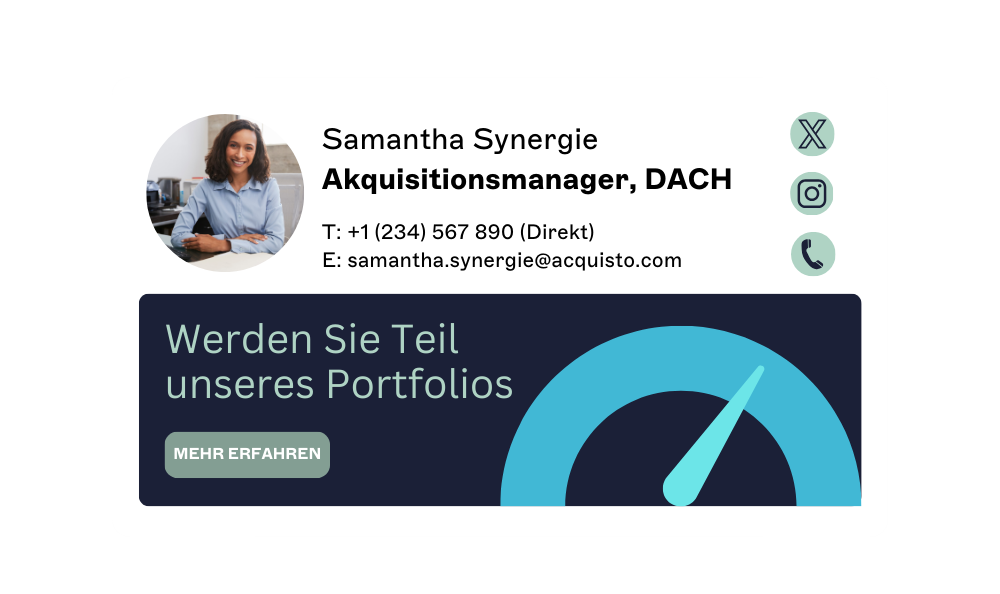 Akquisitionsmanager E-Mail-Signatur