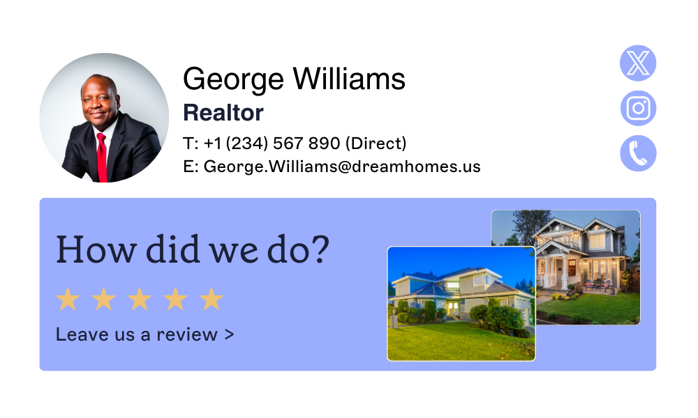 outlook email signature template for a realtor