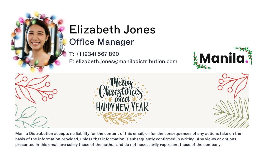 festive signature design