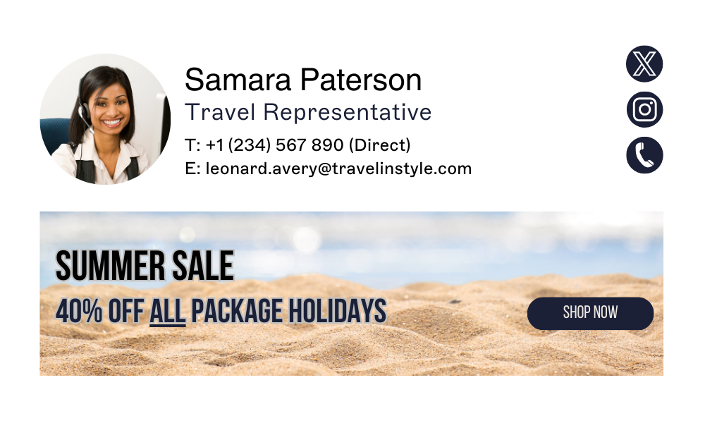 summer sale email signature