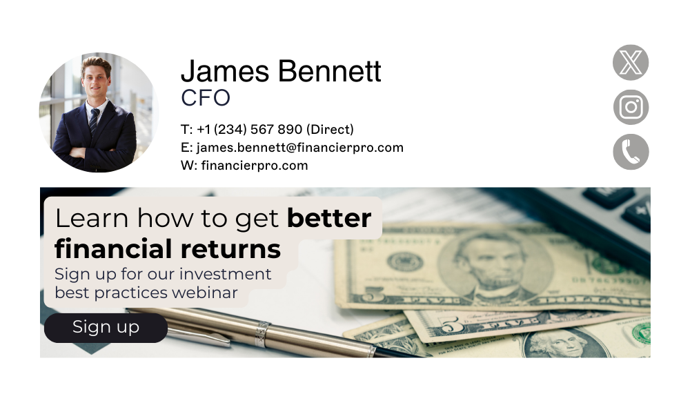 cfo financial services email signature