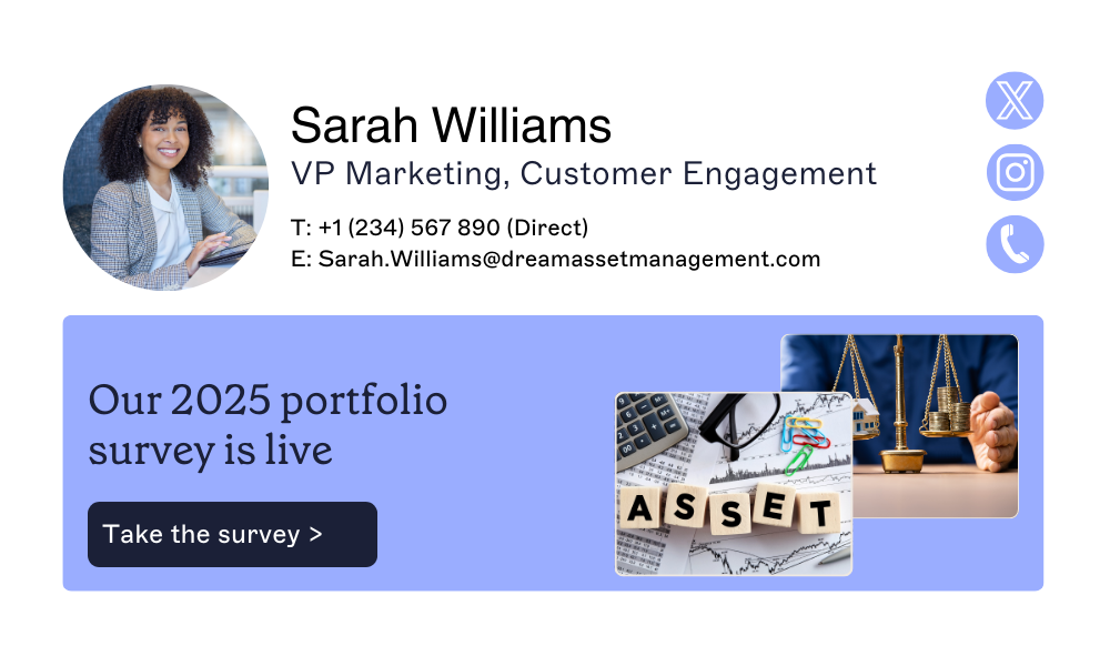 vp marketing customer engagement email signature template