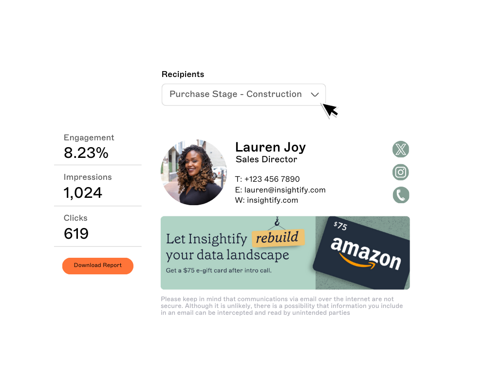 crm email signature integration example
