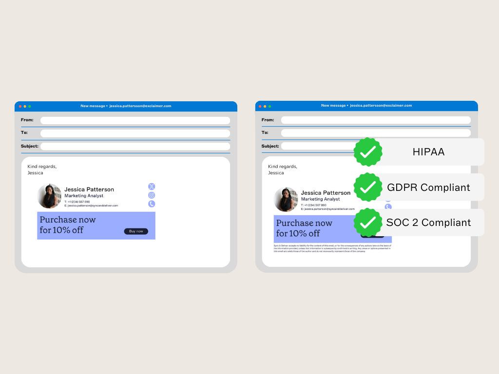 compliant email signature management