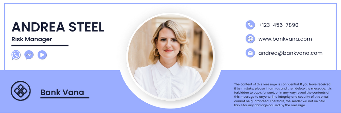 financial services email signature