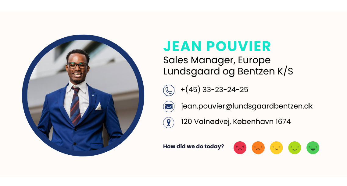 Ein-Klick-Feedback-Symbole im E-Mail-Signatur-Layout