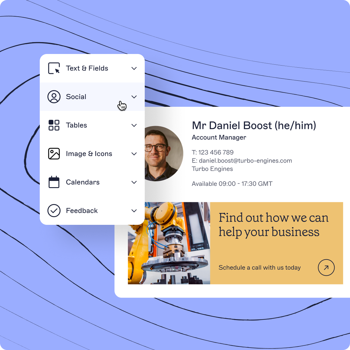 exclaimer user details editor