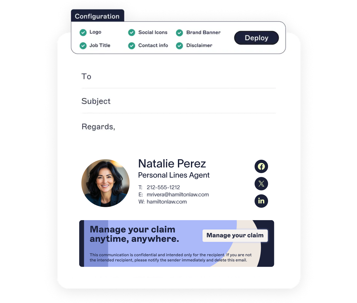 how to design an email signature graphic
