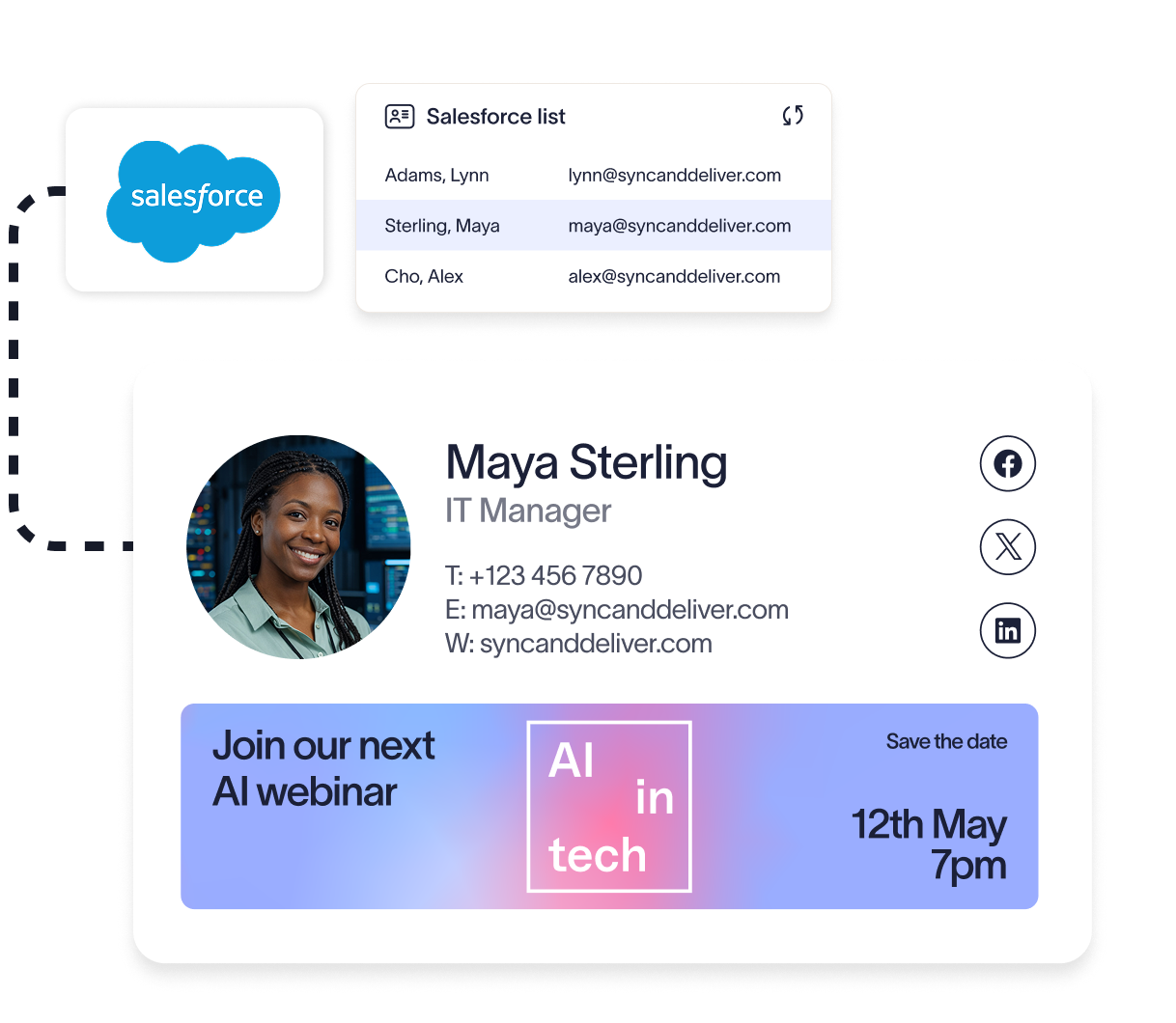 using salesforce data to target specific users