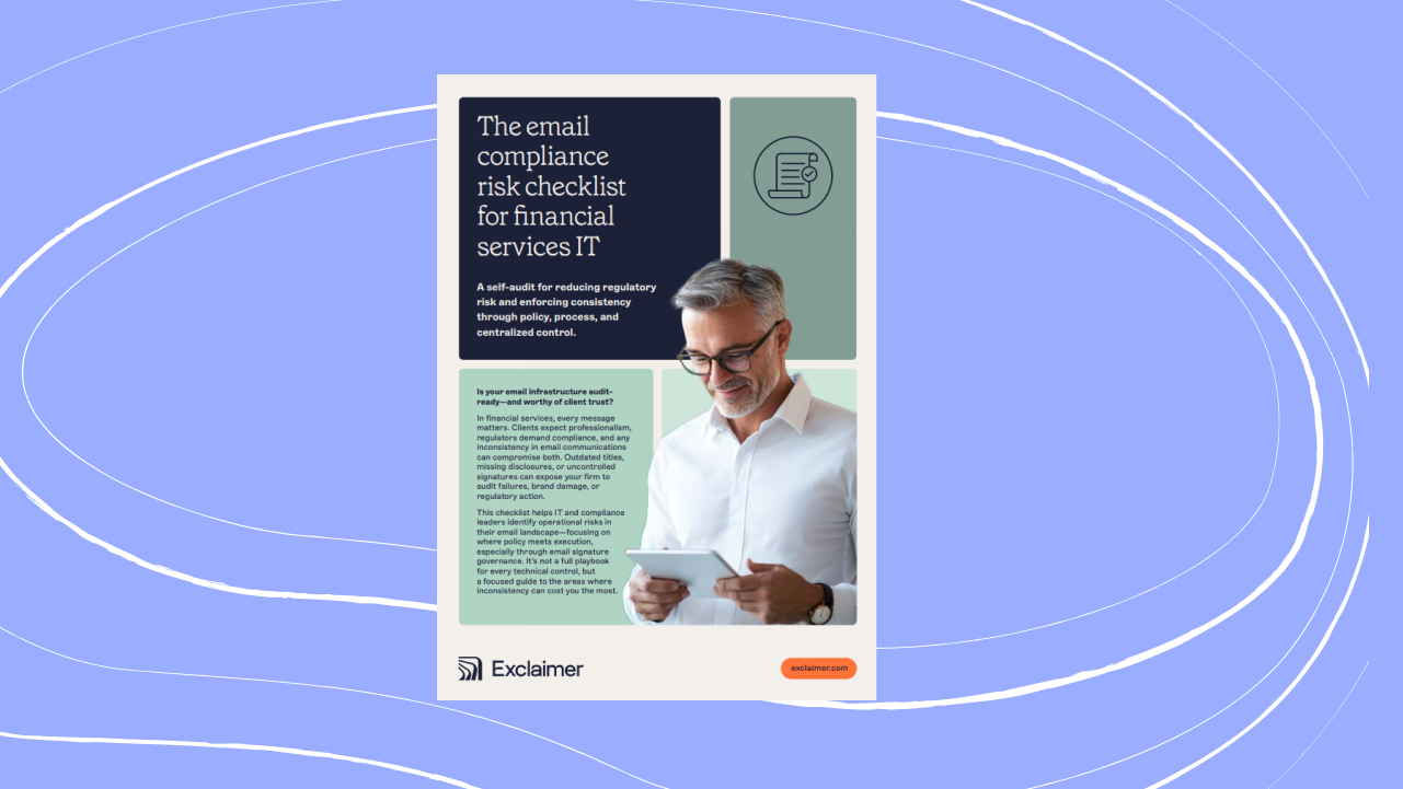 email compliance risk checklist for financial services IT