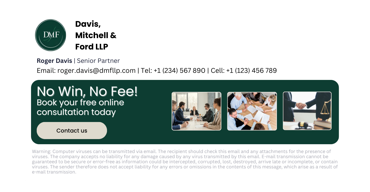 legal firm email signature