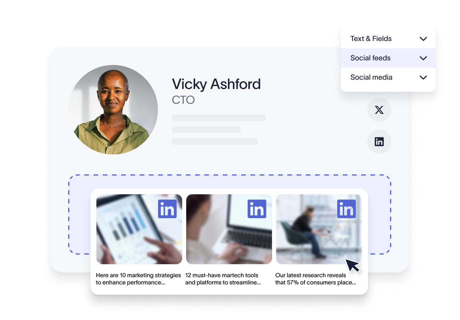 Exclaimers LinkedIn-Social-Feeds
