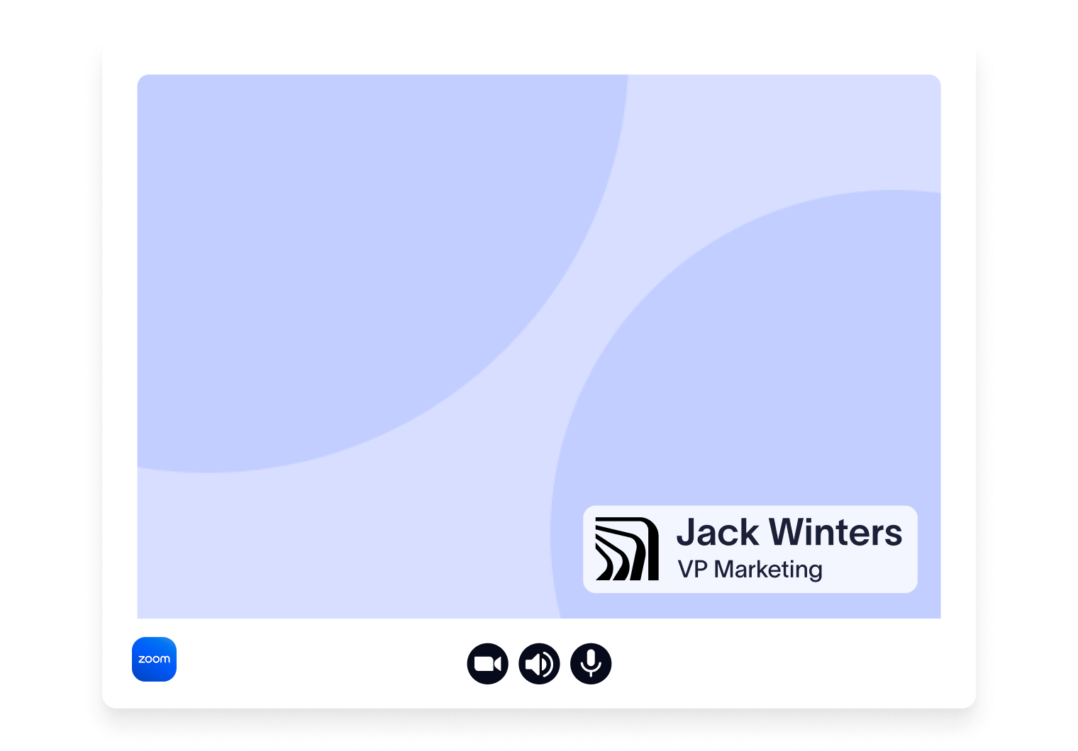 branded background in Zoom