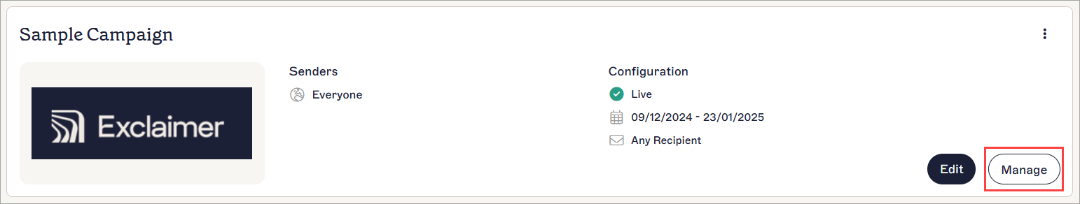 Apply campaign rules in Exclaimer
