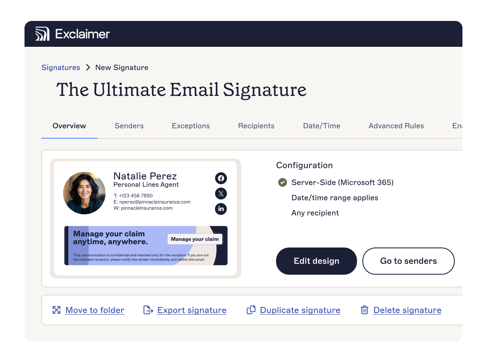 email signature management for growing companies with exclaimer