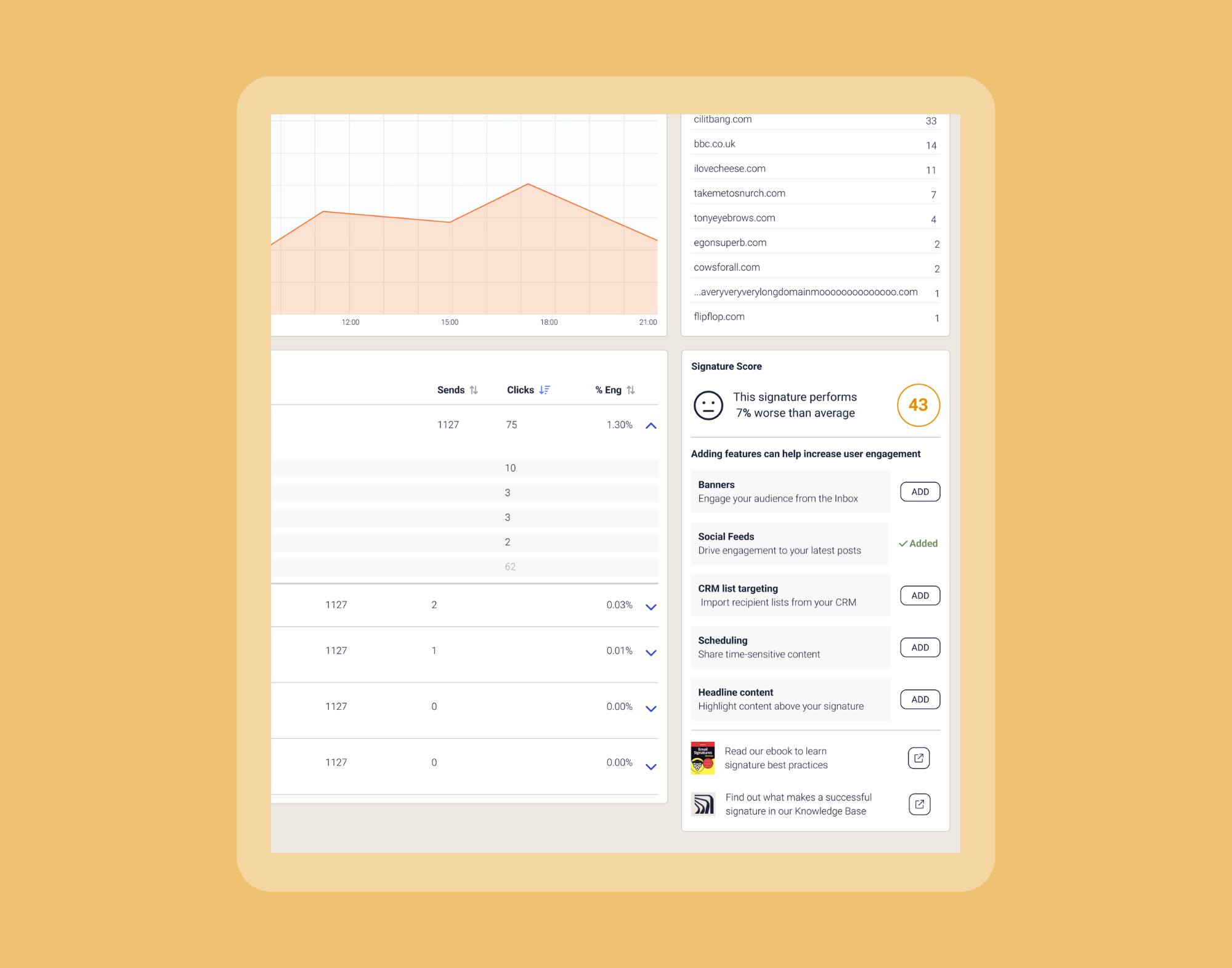 signature recommendations in Exclaimer