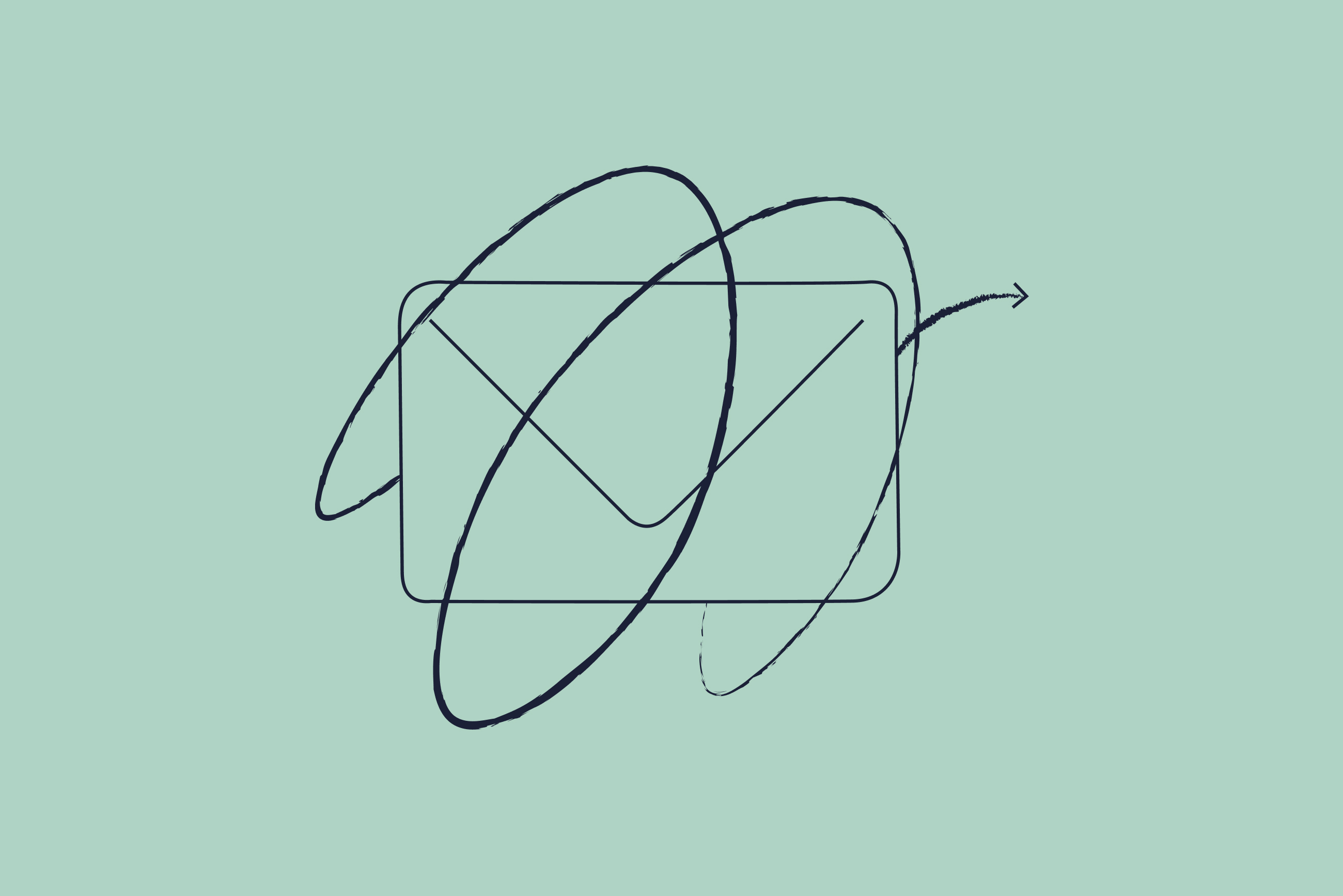 forwarding email on green background