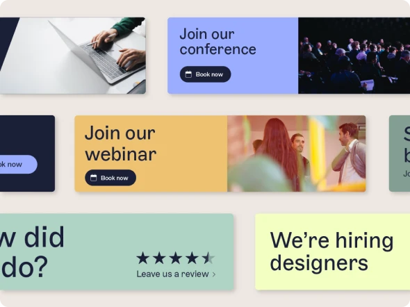 various examples of email banners