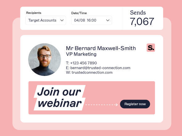 ABM email signature for one-to-one marketing