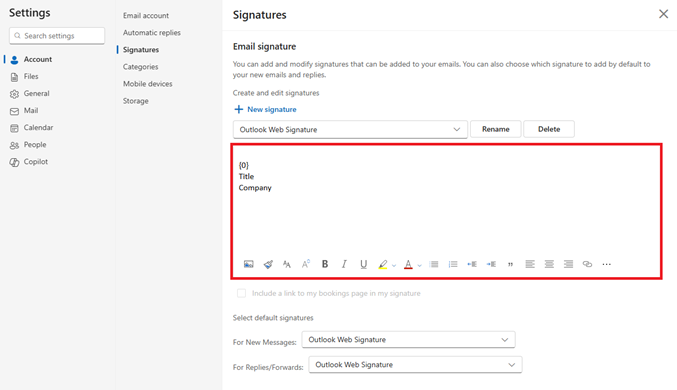 outlook signature location outlook signature editor