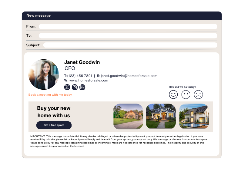 email signature design elements