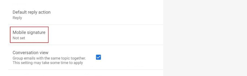 Select Signature or Mobile Signature