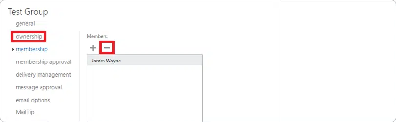 test group with distribution ownership