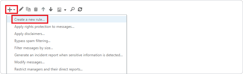 Create a new rule to start your Office 365 signature