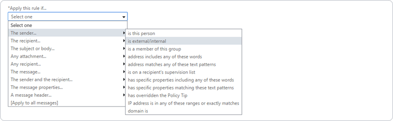 Set conditions for your Office 365 email signature