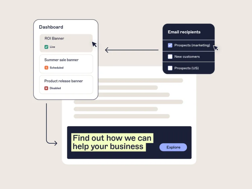 banner added in email signature solution