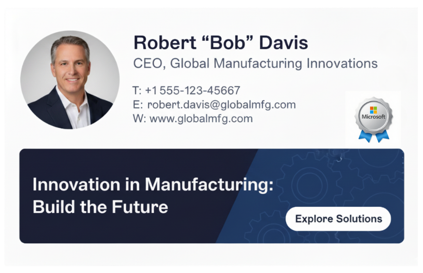 certification image in email signature