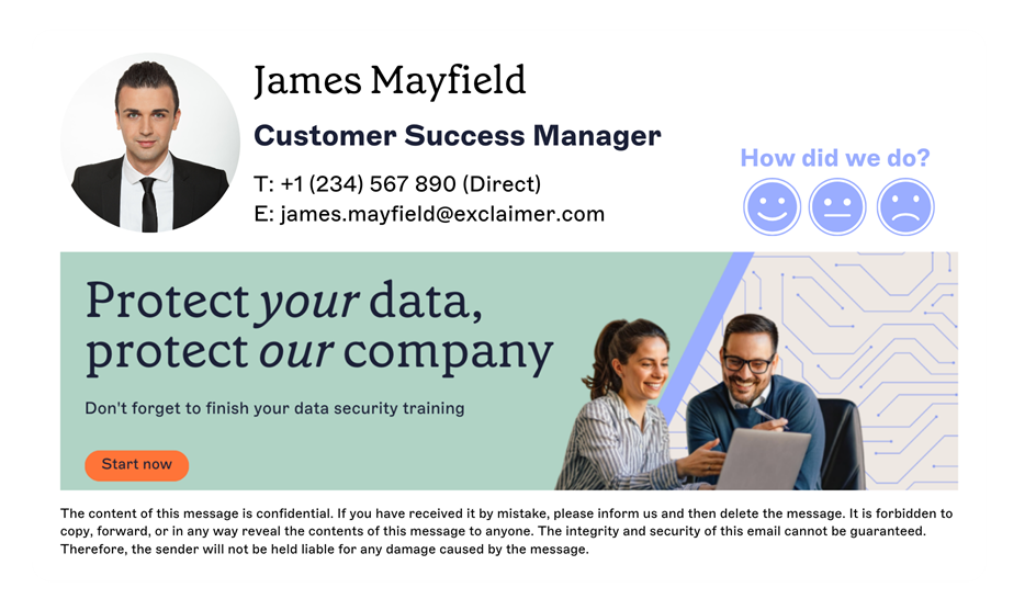 customer success manager email signature design with example of email signature survey