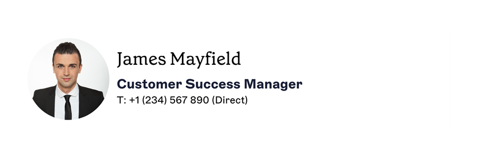 reply email signature